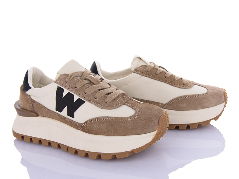 Кроссовки Violeta (36-40) 197-182 beige (деми)