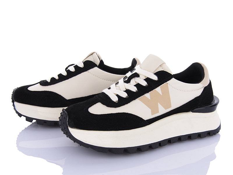Кроссовки Violeta (36-40) 197-182 black (деми)