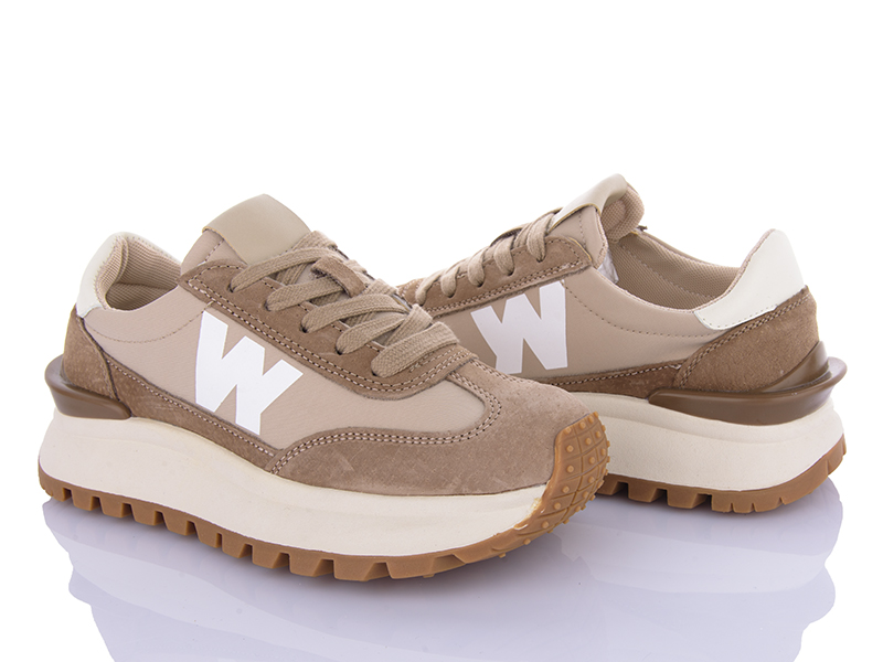 Кроссовки Violeta (36-40) 197-182 khaki (деми)