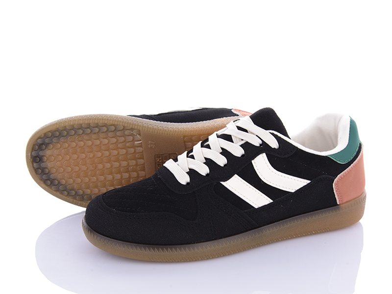 Кроссовки Violeta (36-41) 9-799 black (деми)