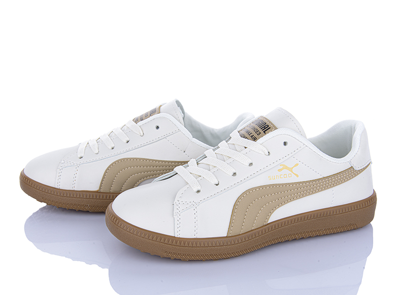 Кроссовки Violeta (36-41) HD66-143-50 white-beige (деми)