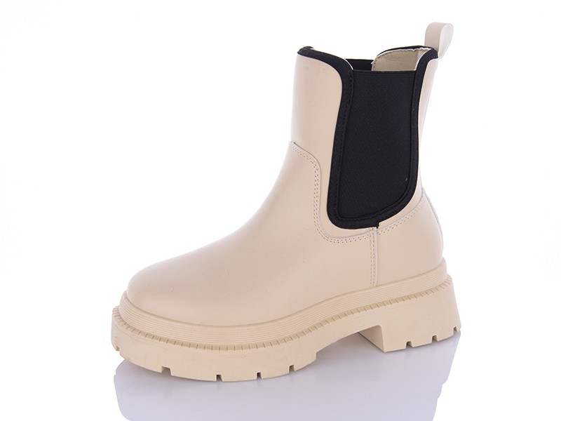 Ботинки QQ Shoes (36-41) JP28 beige (деми)