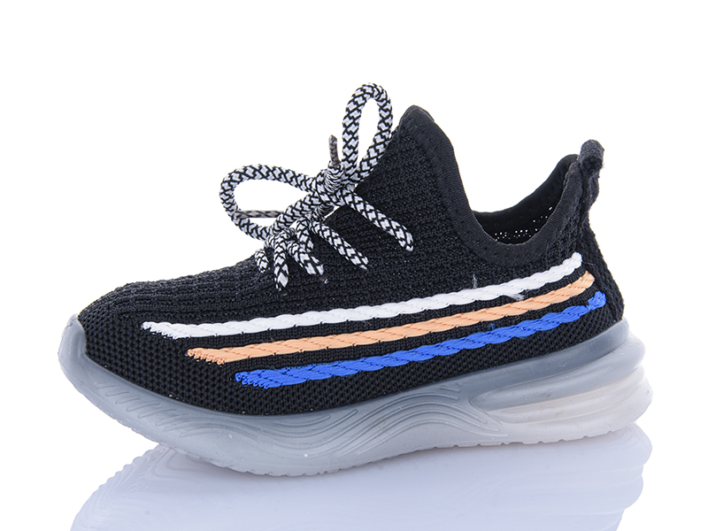 Кроссовки JIBUKANG (26-31) 0081B-1 black (лето)