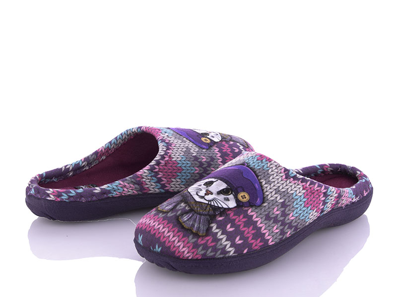 Тапочки Soylu (36-40) A31 d.purple (зима)