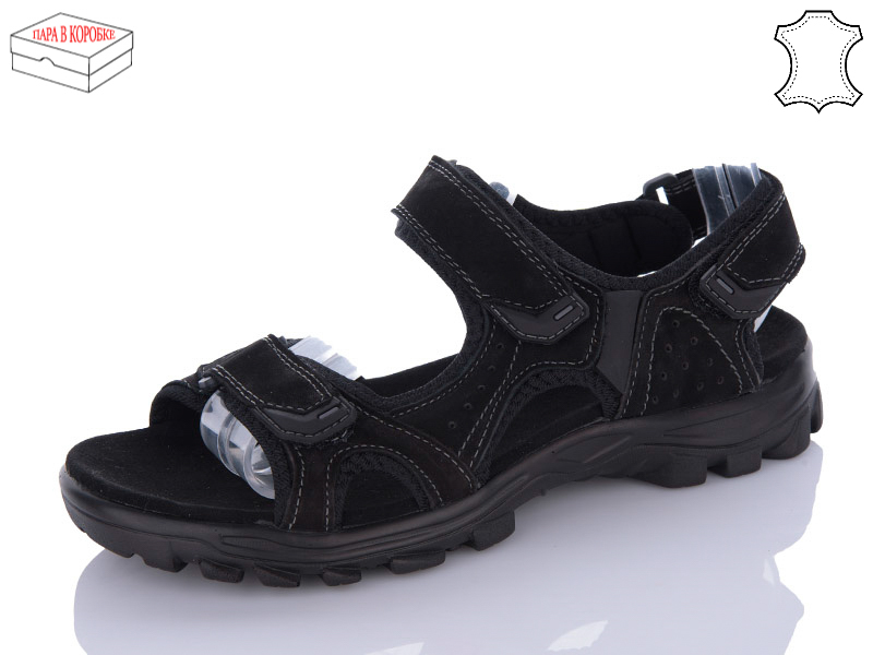Сандалии Restime (40-45) NML22111 black (лето)