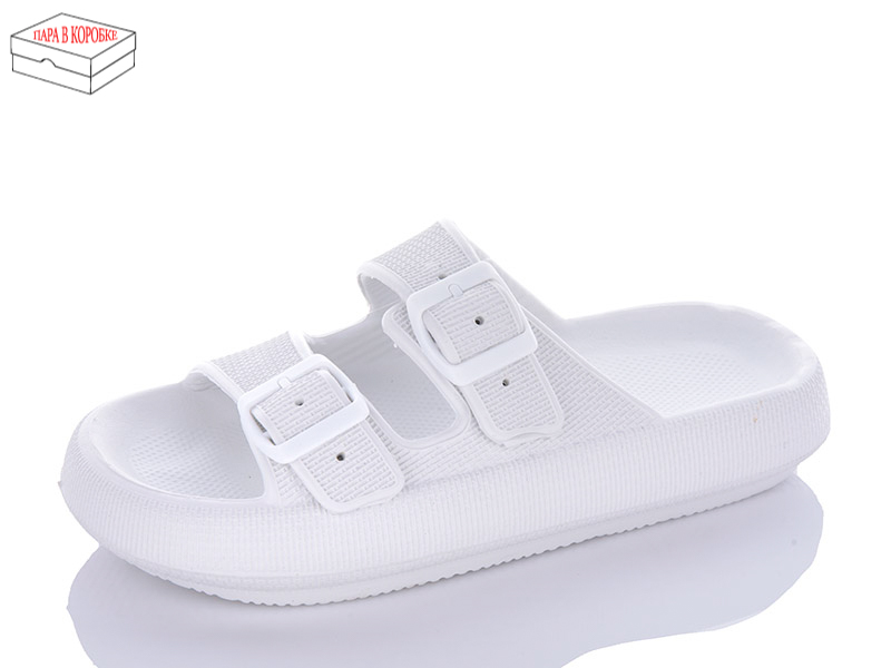 Шлепанцы Restime (35-39) TWL22034 white (лето)