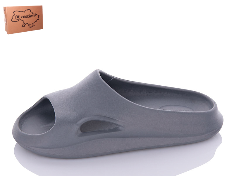 Шлепанцы Restime (37-41) TWL23125 grey (лето)