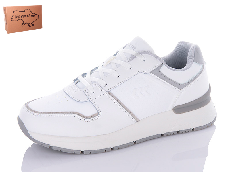 Кроссовки Restime (41-45) AMO23304 white (деми)