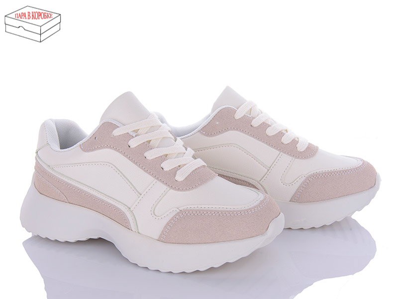 Кроссовки Ailaifa (36-41) A2365-2 beige піна (деми)