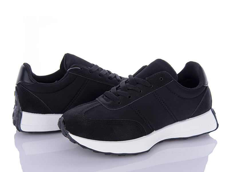 Кроссовки Violeta (36-41) 182-26 black (деми)