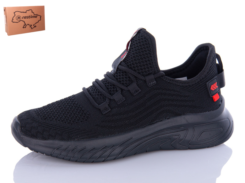 Кроссовки Restime (36-41) EWL24025 black (лето)