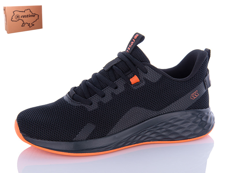 Кроссовки Restime (36-41) EWL24099 black-orange (деми)