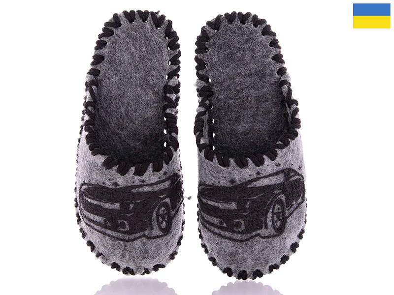 Тапочки Active (30-35) 011C серый (деми)