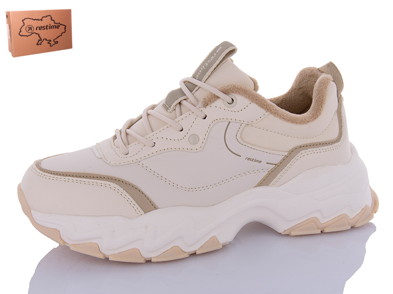 Кроссовки Restime (36-40) AWZ24294 beige (деми)