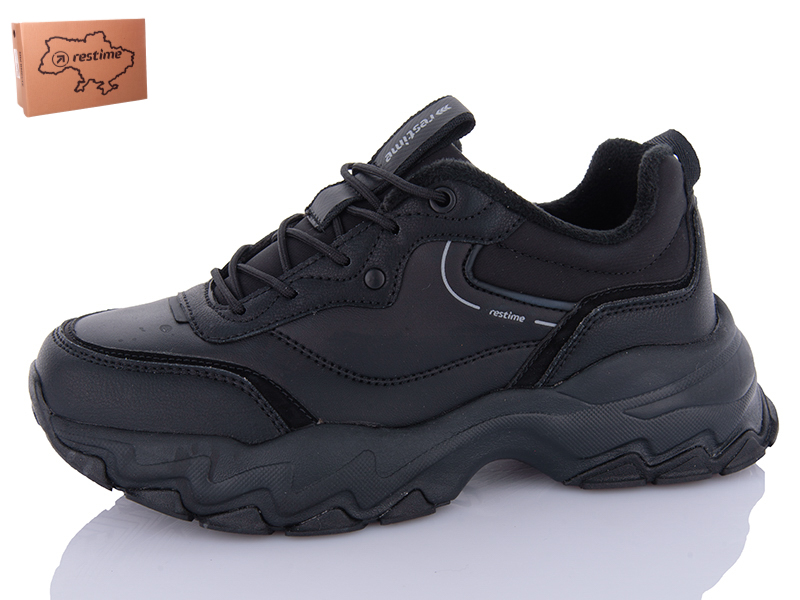 Кроссовки Restime (36-40) AWZ24294 black (деми)