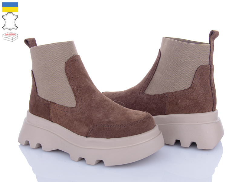 Ботинки Viscala (36-40) 27927 коричн-беж.з (деми)