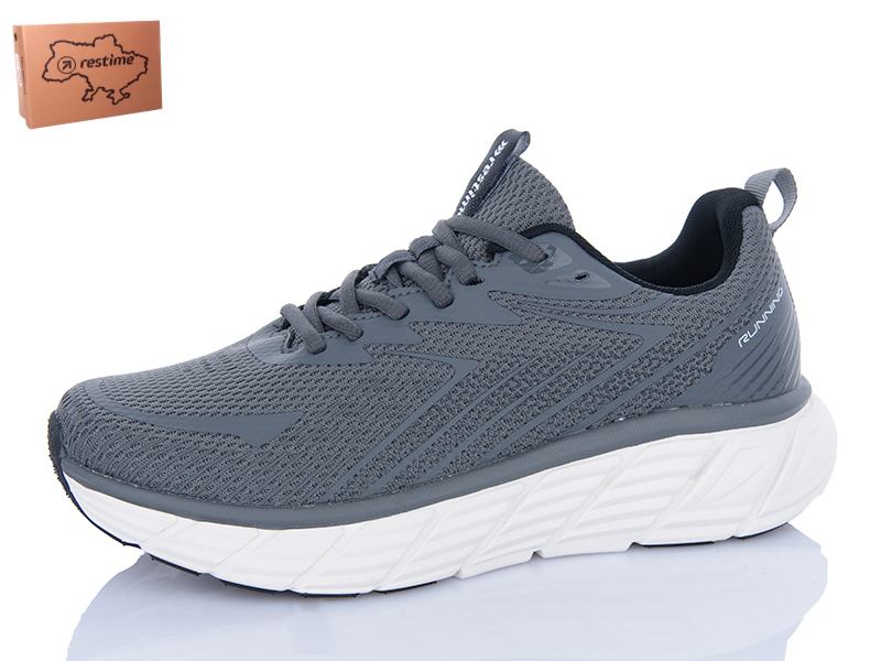 Кроссовки Restime (40-45) EML25449 d.grey (деми)