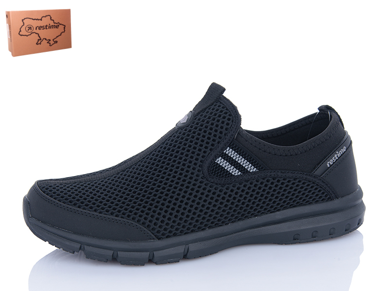 Кроссовки Restime (41-45) PML26820 black (лето)