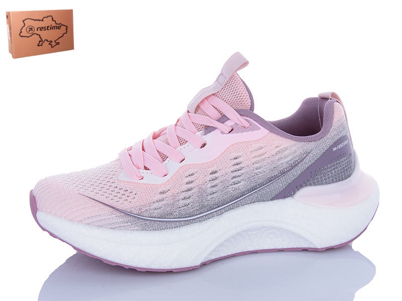 Кроссовки Restime (36-41) UWL25525 pink-purple (лето)