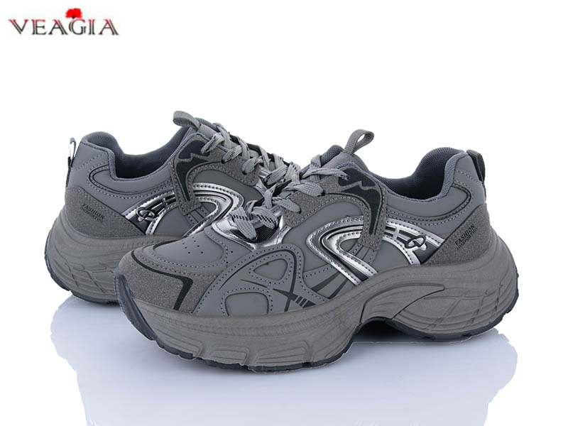 Кроссовки VEAGIA-ADA (36-40) H8859 grey (деми)