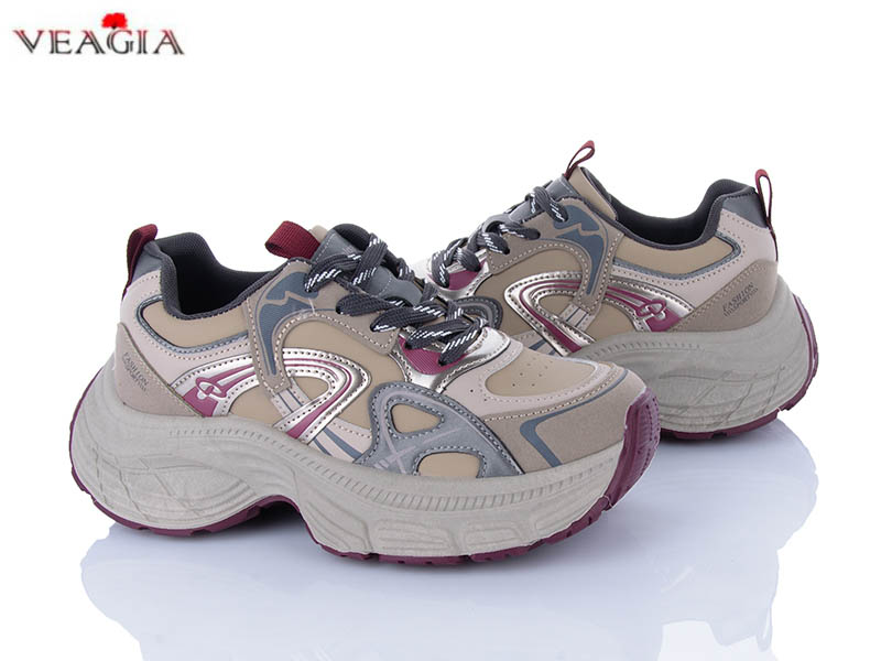 Кроссовки VEAGIA-ADA (36-40) H8859 red (деми)