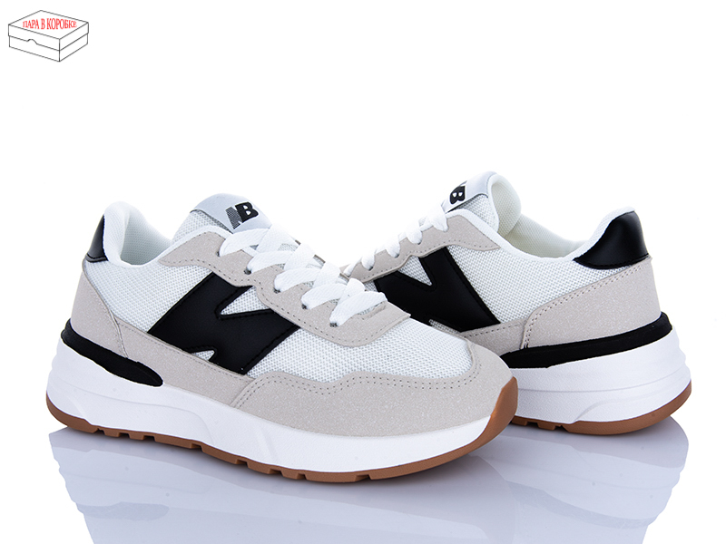 Кроссовки Ailaifa (36-41) N07 white-black (деми)