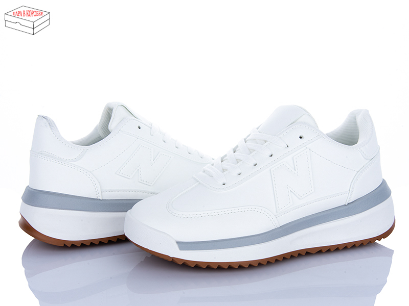 Кроссовки Ailaifa (36-41) NR006 white (деми)