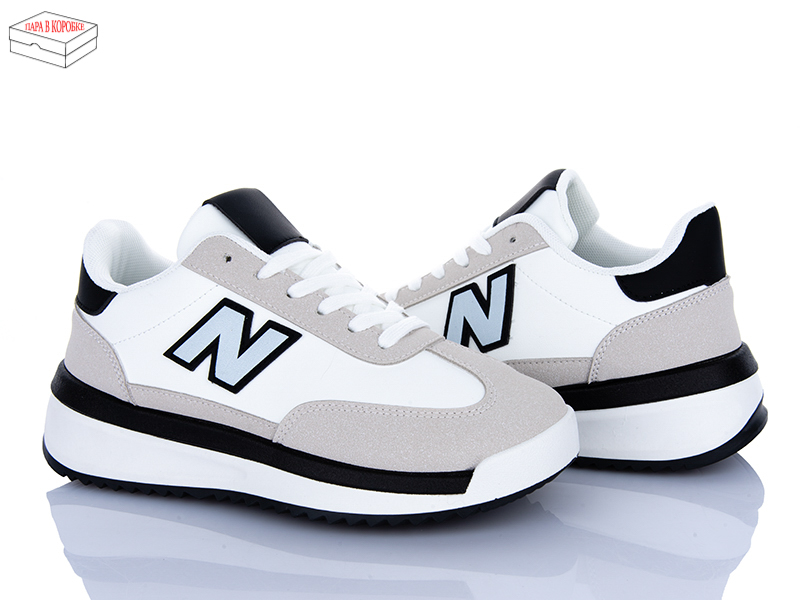 Кроссовки Ailaifa (36-41) NR006 white-grey (деми)