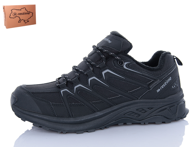 Кроссовки Restime (41-46) BMZ25162 black (деми)