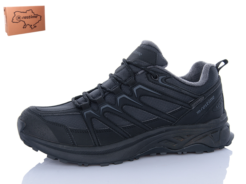 Кроссовки Restime (41-46) BMZ25162 d.grey (деми)