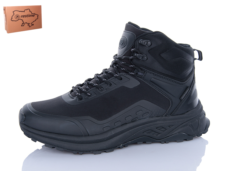 Ботинки Restime (40-45) EMZ25699 black (деми)