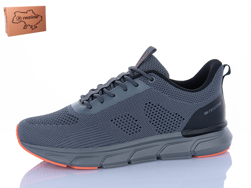 Кроссовки Restime (41-45) AML26023 grey (лето)
