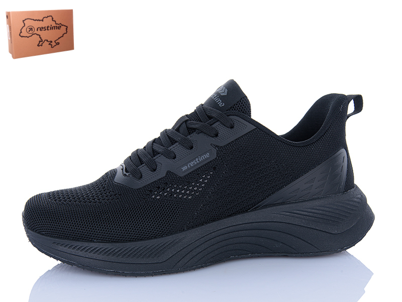 Кроссовки Restime (41-45) EML26729 black (лето)
