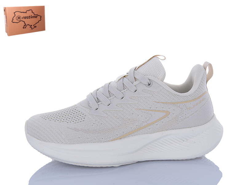 Кроссовки Restime (36-41) EWL26727 beige (лето)