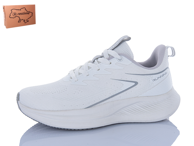 Кроссовки Restime (36-41) EWL26727 white (лето)