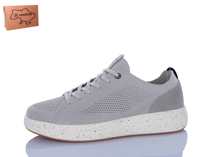 Кроссовки Restime (41-45) AML26712 grey (лето)