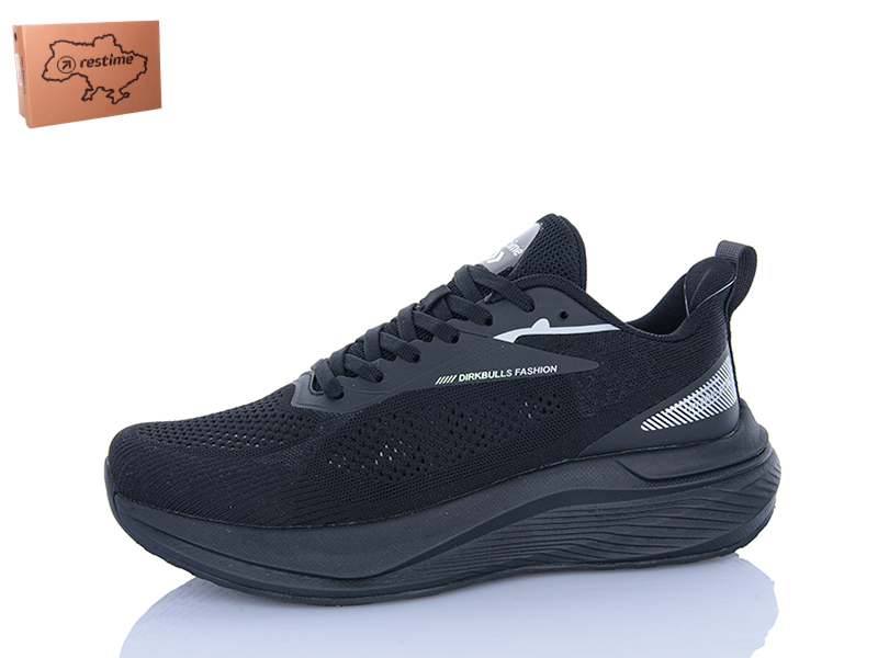 Кроссовки Restime (41-46) FML26771 black (лето)