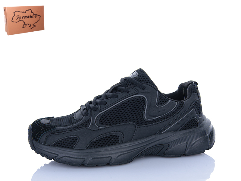 Кроссовки Restime (41-45) HML26762 black (деми)