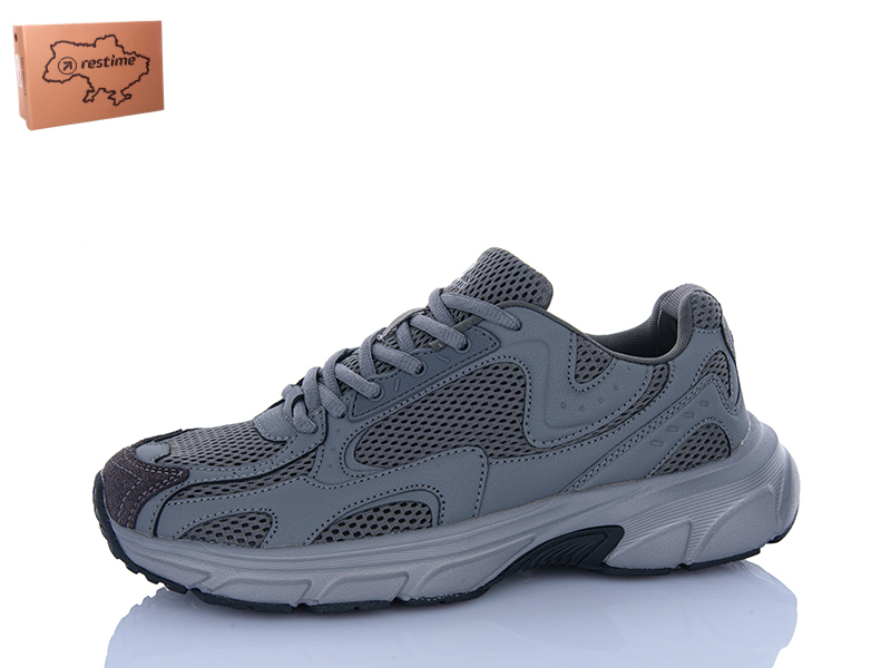 Кроссовки Restime (41-45) HML26762 grey (деми)