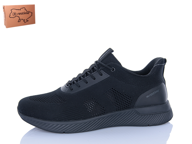 Кроссовки Restime (46-48) RGL26757 black батал (лето)