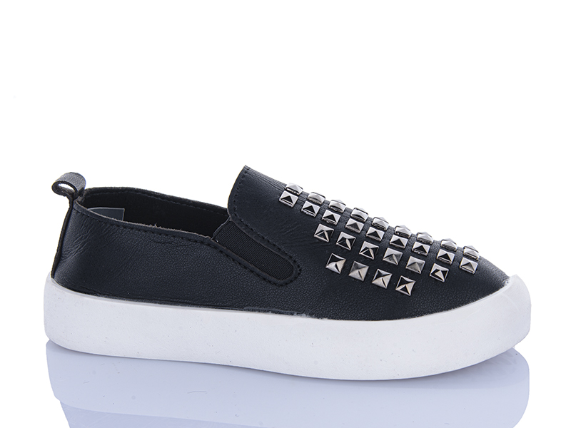 Слипоны Super Gear (32-37) 01-728 black (деми)