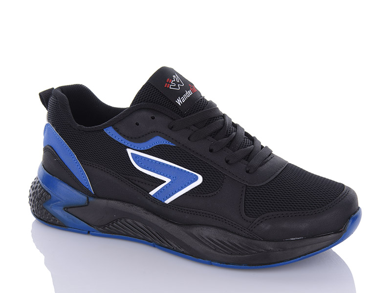 Кроссовки Sharif (40-45) 4217 black-blue (40-45) (деми)