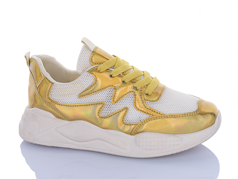 Кроссовки JIBUKANG (36-41) 01-882 gold (лето)