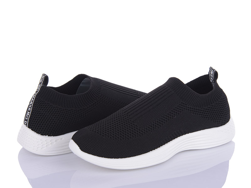 Кроссовки Violeta (36-41) 190-3-1 black (лето)