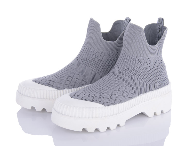 Ботинки Violeta (36-41) 9-768 grey (деми)