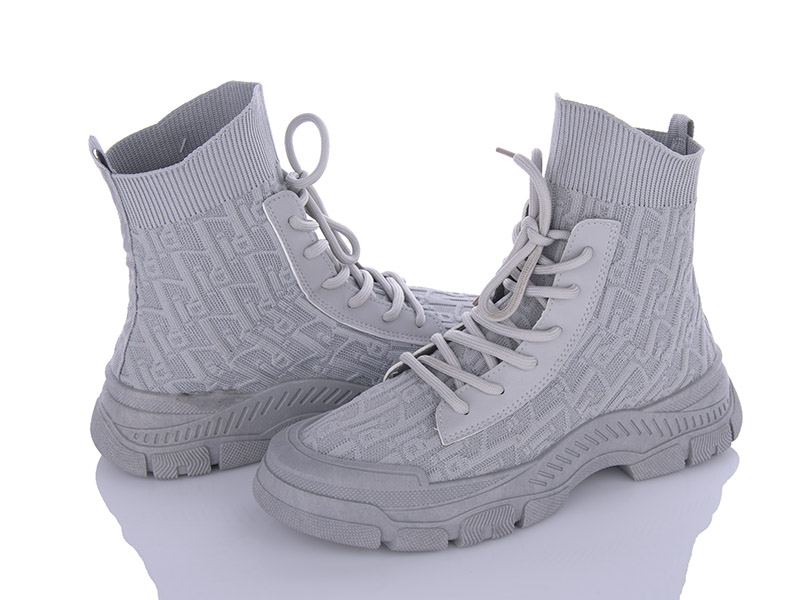 Ботинки Violeta (36-41) 9-767 grey (деми)