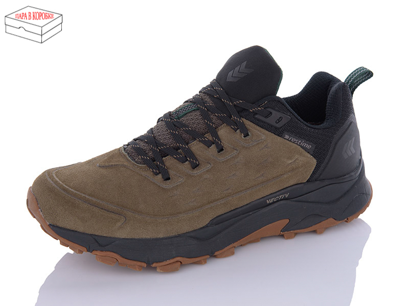 Кроссовки Restime (40-45) AMB23995 brown-black (деми)