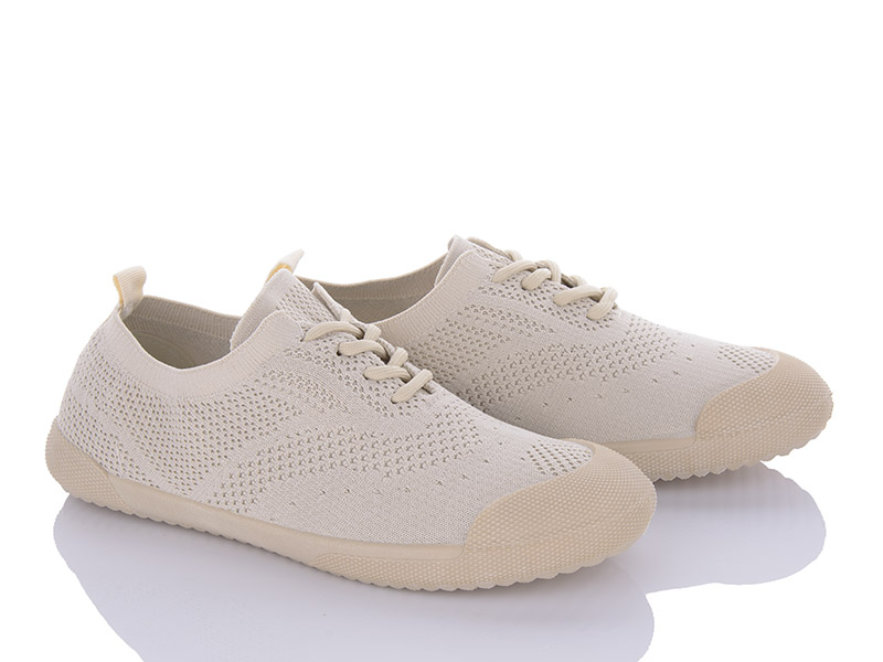 Кроссовки Violeta (36-41) 143-22 beige (лето)