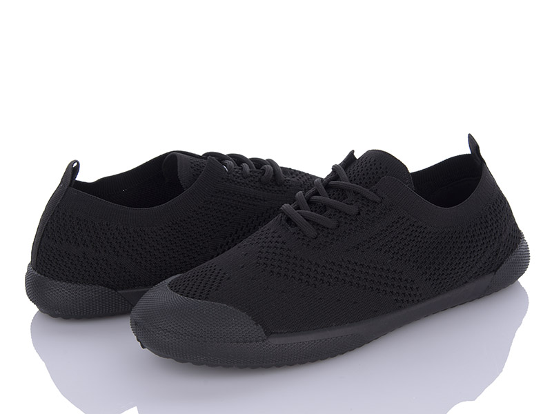Кроссовки Violeta (36-41) 143-22 black (лето)