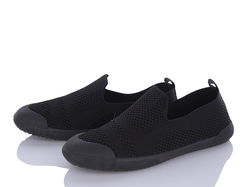 Кроссовки Violeta (36-41) 143-23 black (лето)